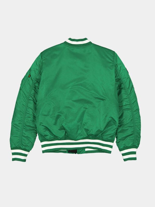 Outerwear Trends Alpha Industries Boston Celtics MA-1 Bomber Jacket