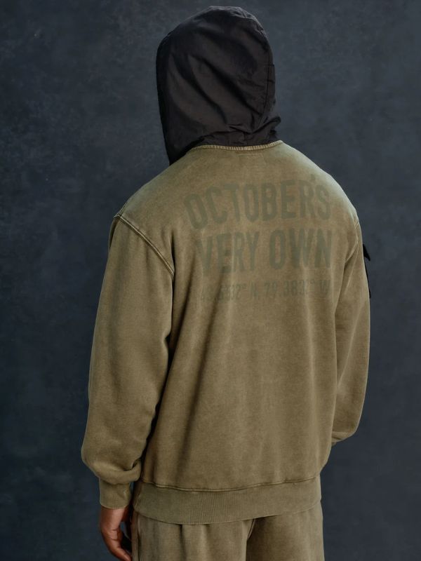Outerwear Trends ALPHA x OVO Garment Dye Hoodie