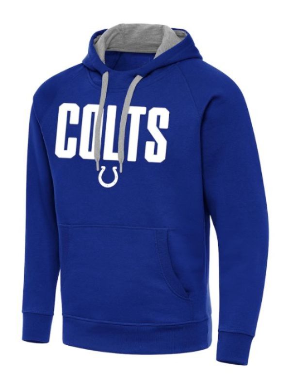 Outerwear Trends Antigua Royal Indianapolis Colts Victory Hoodie