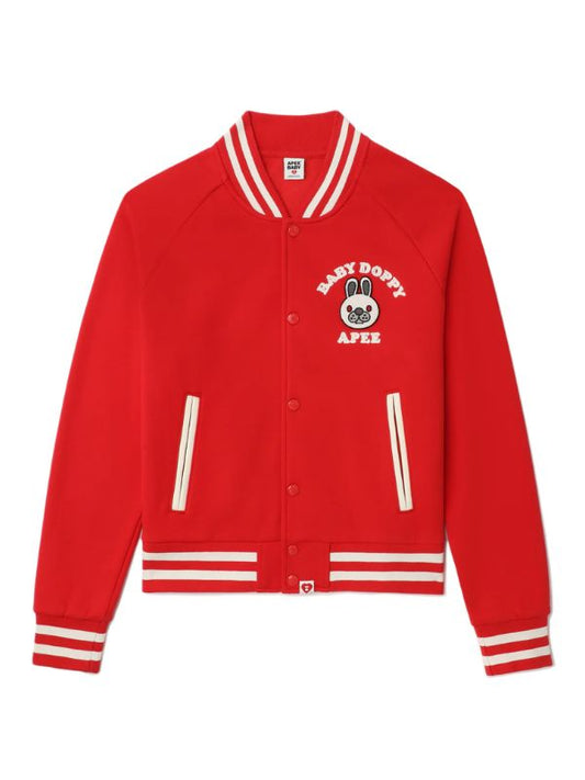 Outerwear Trends Bape Rabbit Patch Varsity Jacket