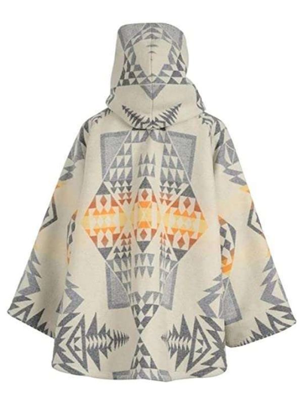 Outerwear Trends Beth Dutton Yellowstone White Poncho Cloak Coat