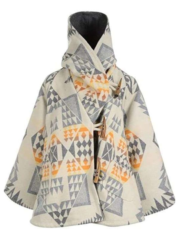 Outerwear Trends Beth Dutton Yellowstone White Poncho Cloak Coat