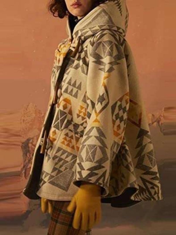 Outerwear Trends Beth Dutton Yellowstone White Poncho Cloak Coat