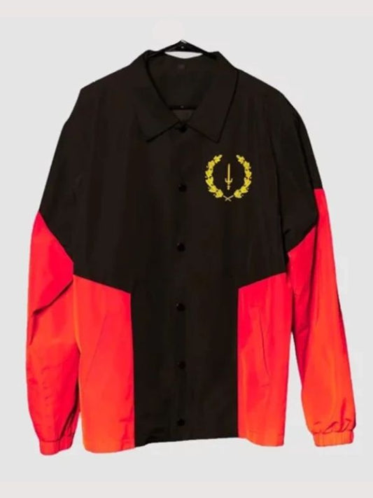 Outerwear Trends Black American Heritage Flag Jacket