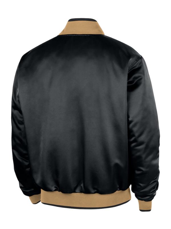 Outerwear Trends Boston Celtics Nike Black 2025/26 Courtside Bomber Jacket