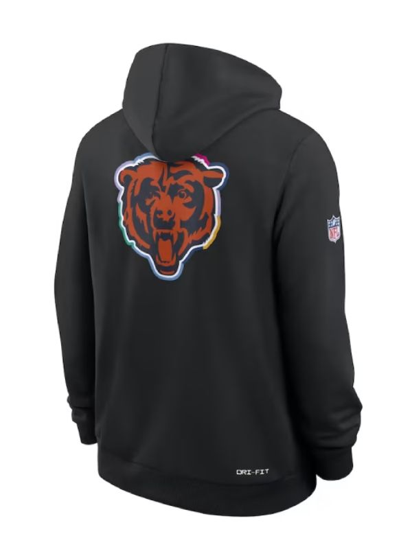 Outerwear Trends Chicago Bears 2025 Crucial Catch Hoodie