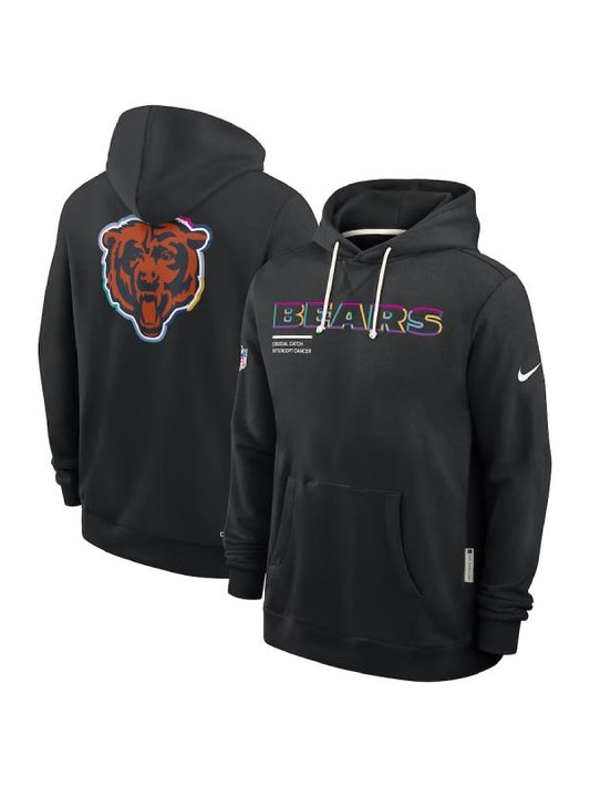 Outerwear Trends Chicago Bears 2025 Crucial Catch Hoodie