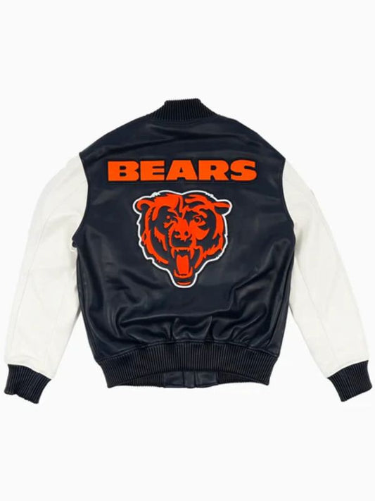 Outerwear Trends Chicago Bears Leather Varsity Jacket