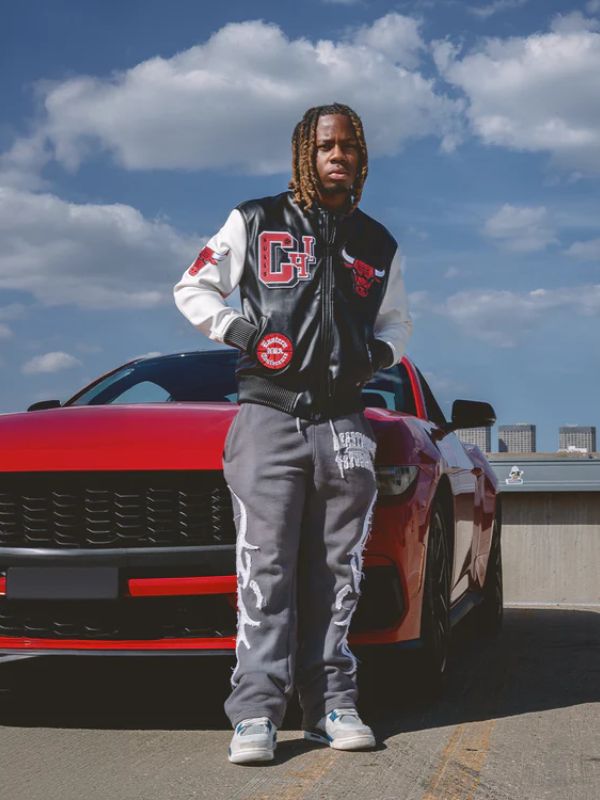 Outerwear Trends Chicago Bulls Leather Varsity Jacket