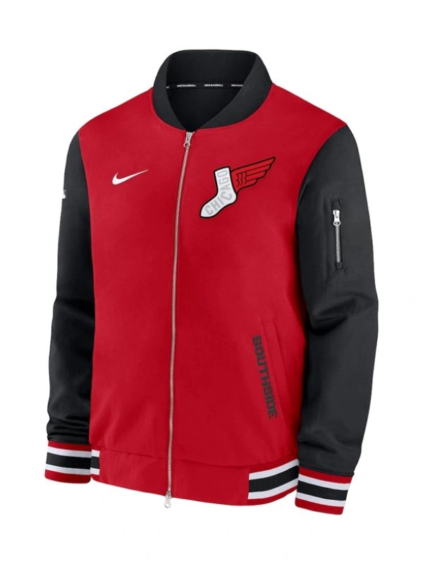 Outerwear Trends Chicago White Sox City Connect Bomber Jacket