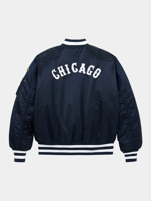 Outerwear Trends Chicago White Sox X Alpha X New Era MA- 1 Bomber Jacket
