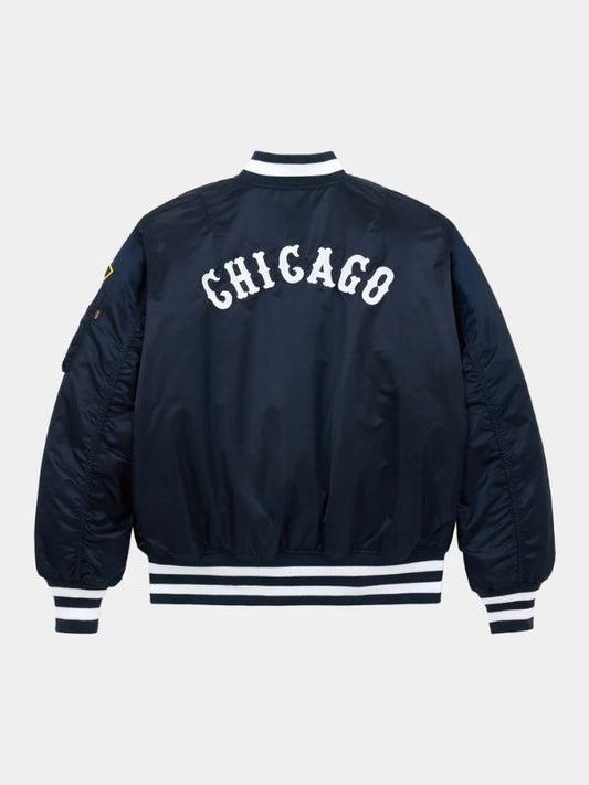 Outerwear Trends Chicago White Sox X Alpha X New Era MA- 1 Bomber Jacket