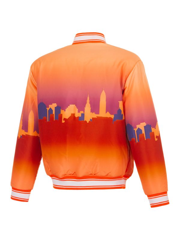 Outerwear Trends Cleveland Cavaliers JH Design Orange Reversible Jacket