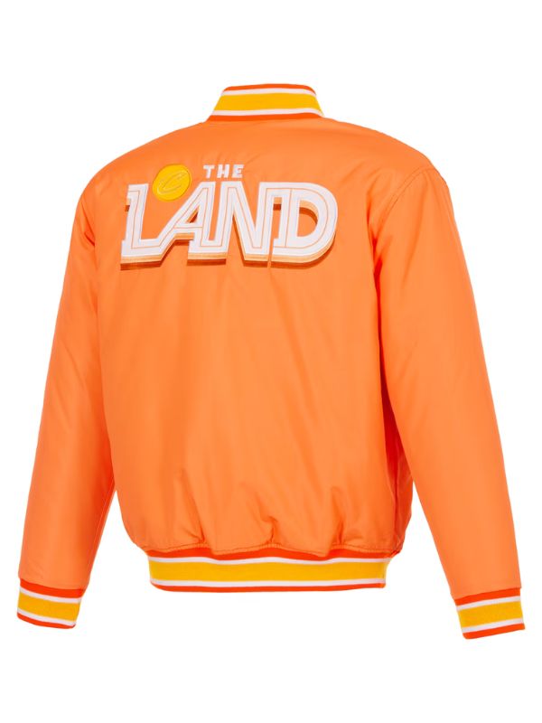 Outerwear Trends Cleveland Cavaliers JH Design Orange Reversible Jacket