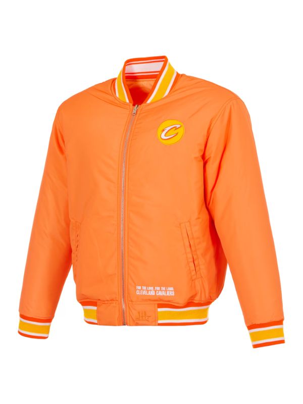 Outerwear Trends Cleveland Cavaliers JH Design Orange Reversible Jacket