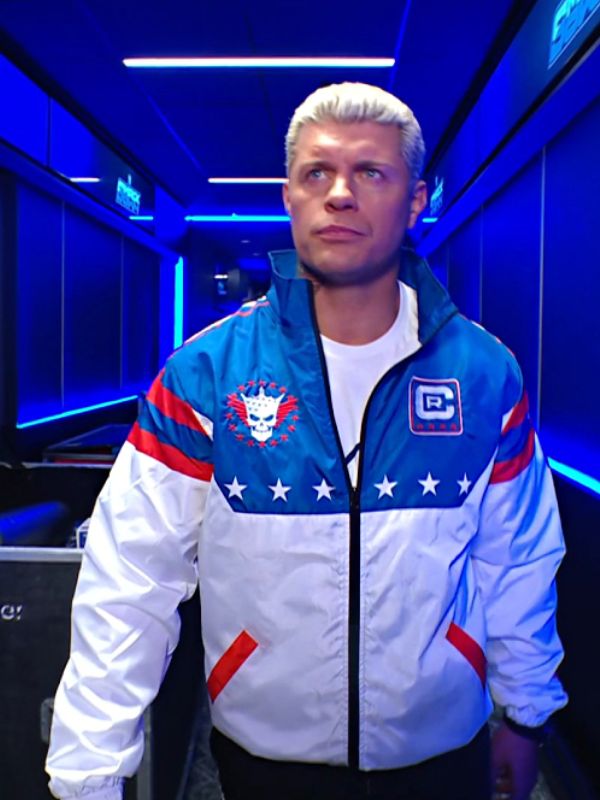 Outerwear Trends Cody Rhodes Stars And Stripes Windbreaker Jacket