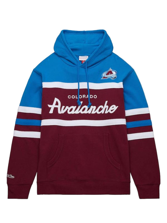 Outerwear Trends Colorado Avalanche Burgundy Head Coach Hoodie