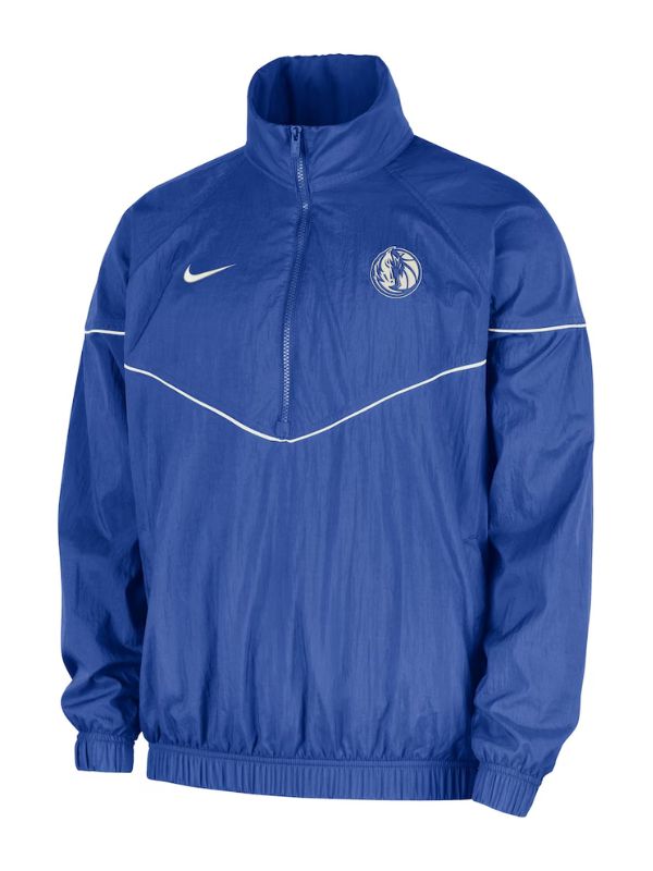 Outerwear Trends Dallas Mavericks Nike Blue Courtside Windrunner Jacket