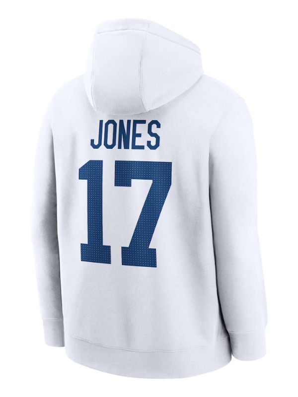 Outerwear Trends Daniel Jones Indianapolis Colts White Hoodie