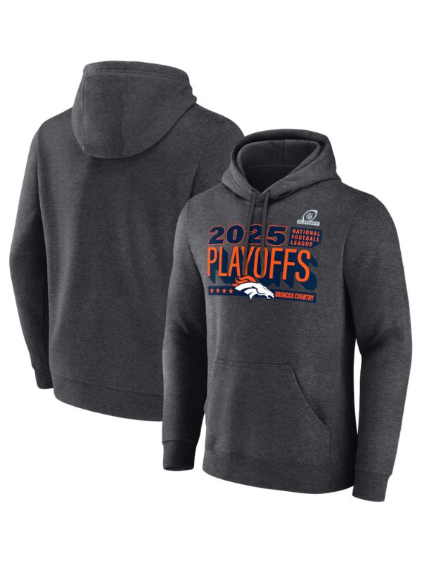 Outerwear Trends Denver Broncos 2025 NFL Playoffs Ready Hoodie
