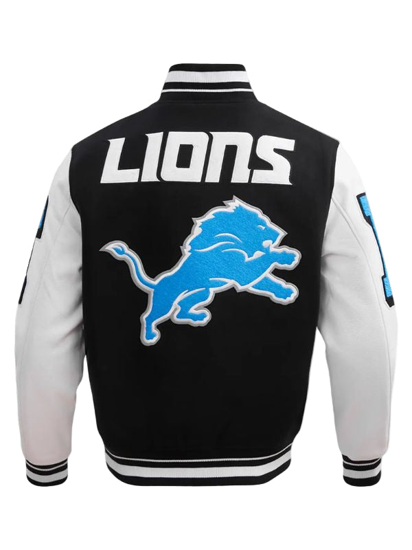 Outerwear Trends Detroit Lions Mash Up Rib Wool Varsity Jacket