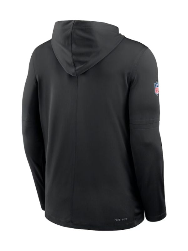 Outerwear Trends Detroit Lions Sideline Performance Long Sleeve Hoodie T-Shirt