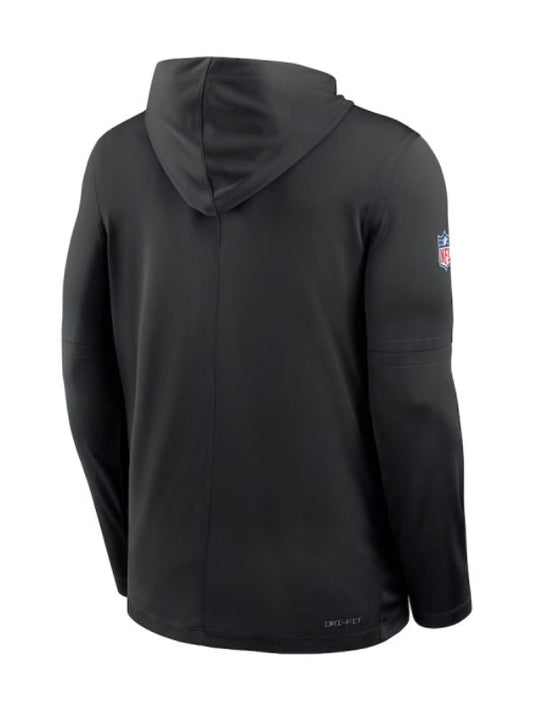 Outerwear Trends Detroit Lions Sideline Performance Long Sleeve Hoodie T-Shirt