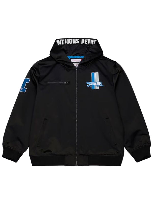 Outerwear Trends Detroit Lions Walk the Tunnel Hooded Bomber Jacket