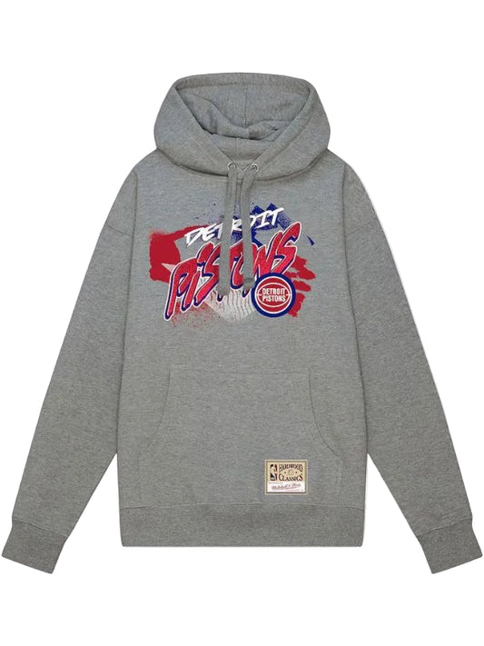 Outerwear Trends Detroit Pistons Hardwood Classics Graffiti Hoodie