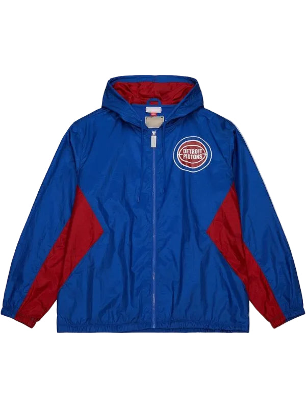 Outerwear Trends Detroit Pistons Playmaker Windbreaker Jacket