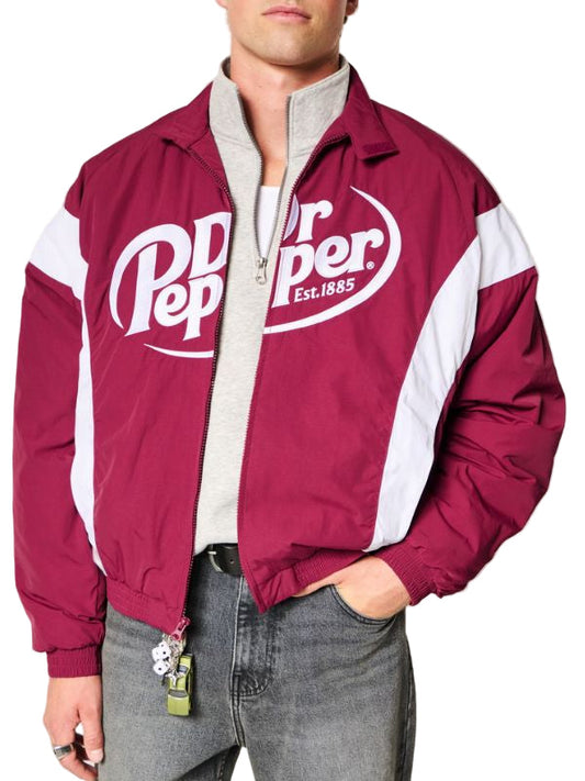 Outerwear Trends Dr Pepper Graphic Racing Jacket