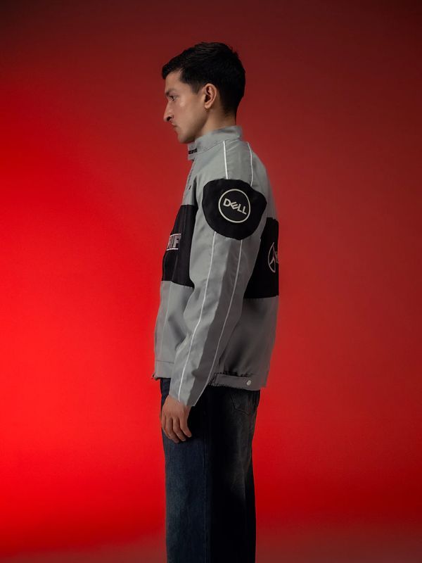 Outerwear Trends Drift Grey Racer Jacket