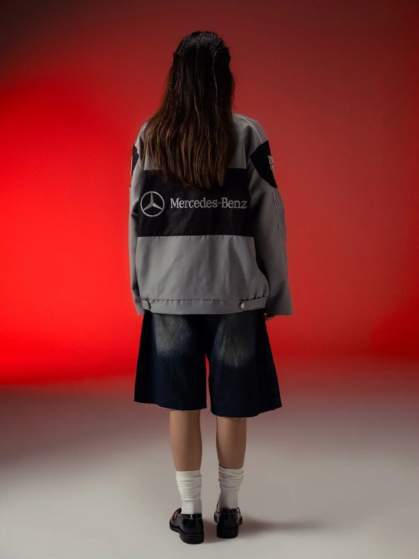 Outerwear Trends Drift Grey Racer Jacket