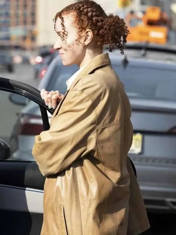 Outerwear Trends Erin Kellyman Eleanor The Great 2025 Brown Coat