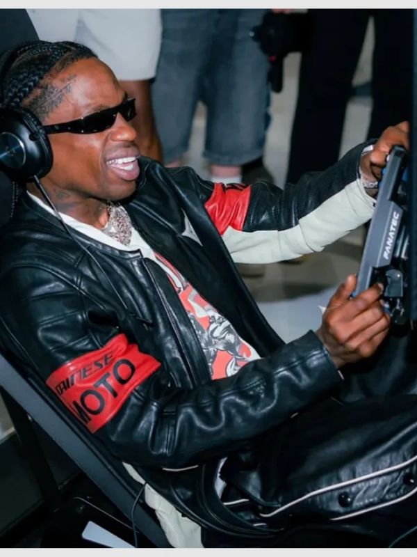 Outerwear Trends F1 Grand Prix Of Miami Travis Scott Leather Jacket