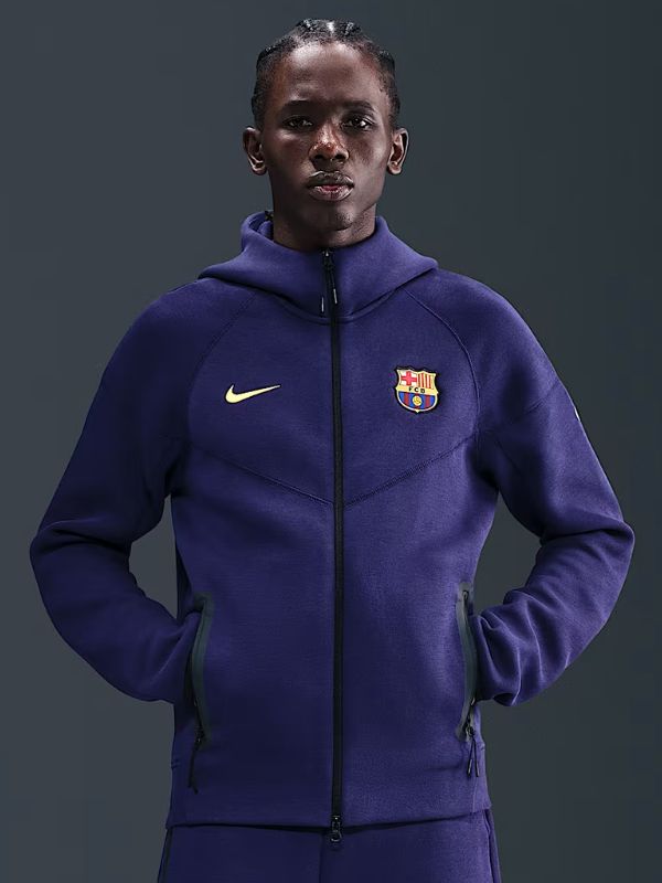 Outerwear Trends FC Barcelona Tech Windrunner Nike Soccer Hoodie