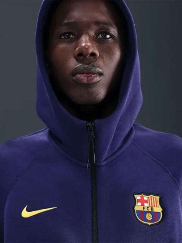 Outerwear Trends FC Barcelona Tech Windrunner Nike Soccer Hoodie