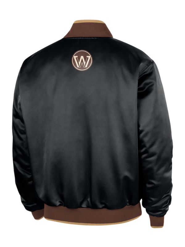 Outerwear Trends Golden State Warriors Nike Black 2025/26 Courtside Bomber Jacket