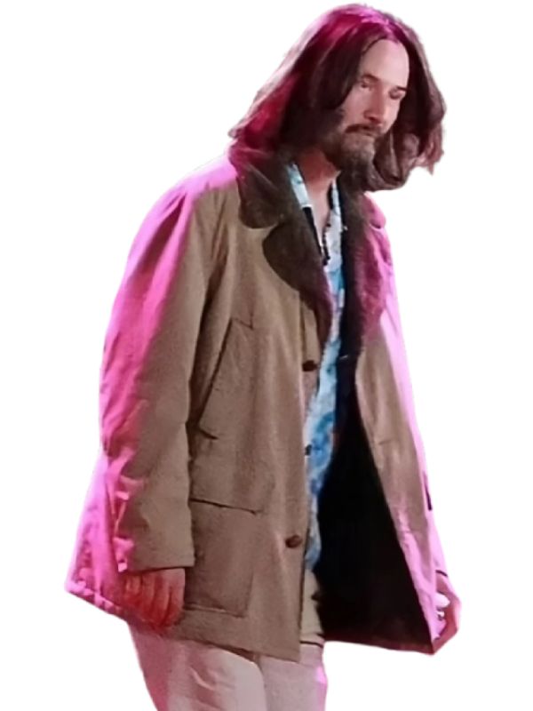 Outerwear Trends Good Fortune Keanu Reeves Shearling Coat