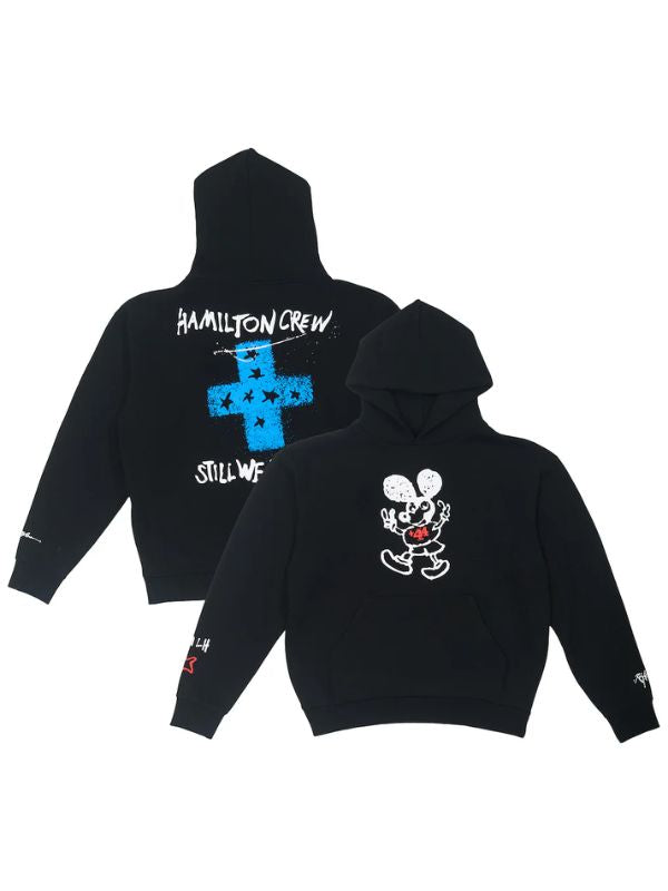 Outerwear Trends Hamilton Crew +44 Mouse Black Hoodie