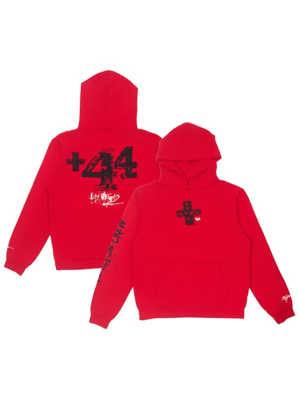 Outerwear Trends Hamilton Crew +44 Vegas Dayz Red Hoodie