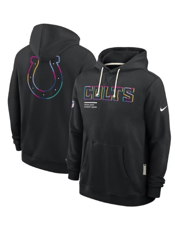 Outerwear Trends Indianapolis Colts 2025 Crucial Catch Hoodie
