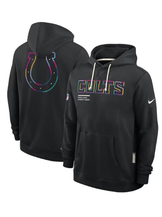 Outerwear Trends Indianapolis Colts 2025 Crucial Catch Hoodie