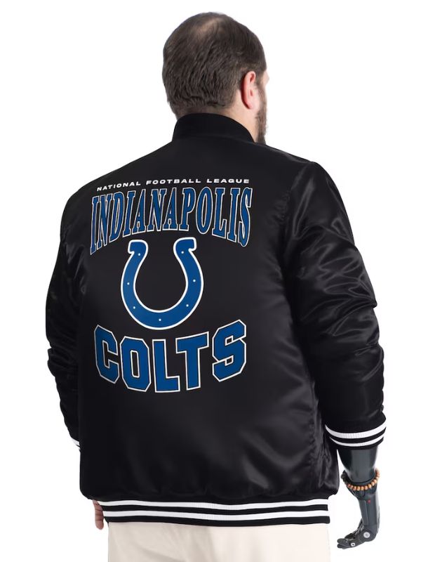 Outerwear Trends Indianapolis Colts Adaptive Full-Snap Varsity Jacket