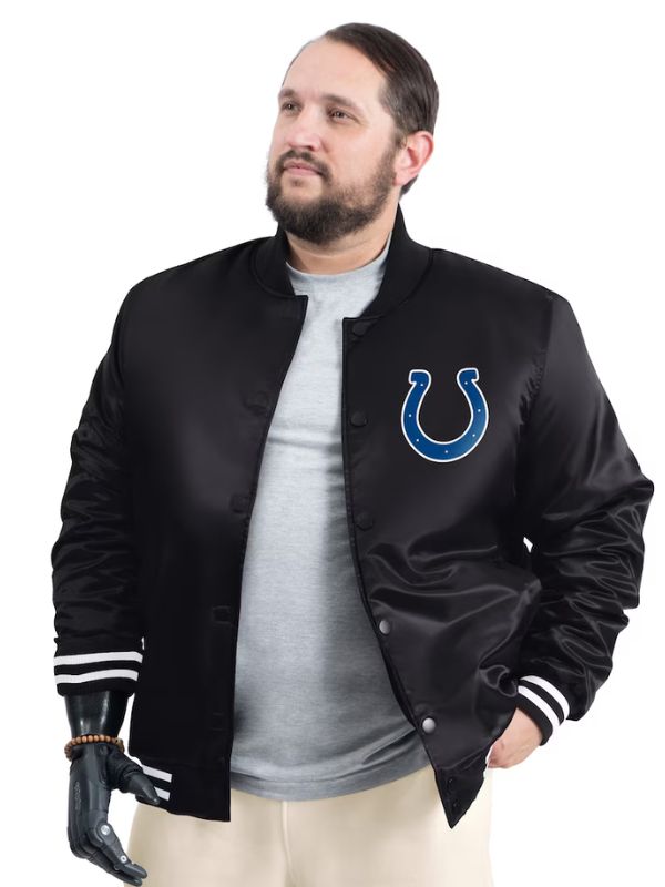 Outerwear Trends Indianapolis Colts Adaptive Full-Snap Varsity Jacket
