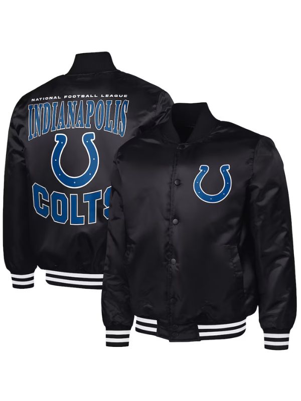 Outerwear Trends Indianapolis Colts Adaptive Full-Snap Varsity Jacket