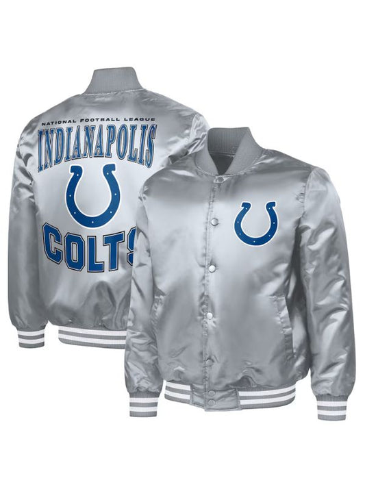Outerwear Trends Indianapolis Colts Adaptive Full-Snap Varsity Jacket