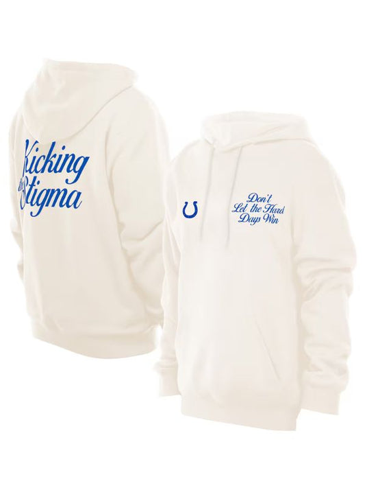 Outerwear Trends Indianapolis Colts Kicking The Stigma White Hoodie