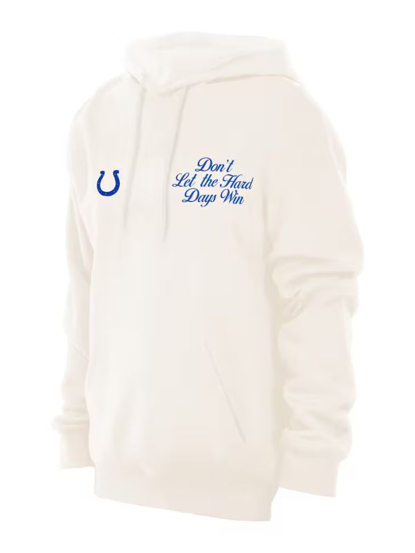 Outerwear Trends Indianapolis Colts Kicking The Stigma White Hoodie