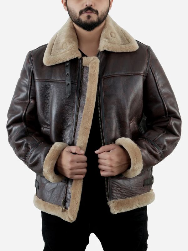 Outerwear Trends Jeffrey Brown B3 Leather Bomber Jacket